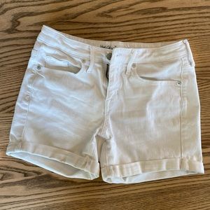 Mossimo White Cuffed shorts